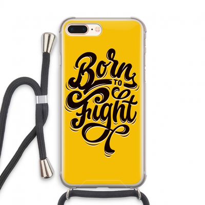 Born to Fight: iPhone 7 PLUS Transparant Hoesje met koord