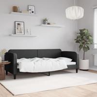 Slaapbank 80x200 cm stof zwart