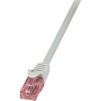 LogiLink CQ2062U RJ45 Netwerkkabel, patchkabel CAT 6 U/UTP 3.00 m Grijs Vlambestendig, Snagless 1 stuk(s)