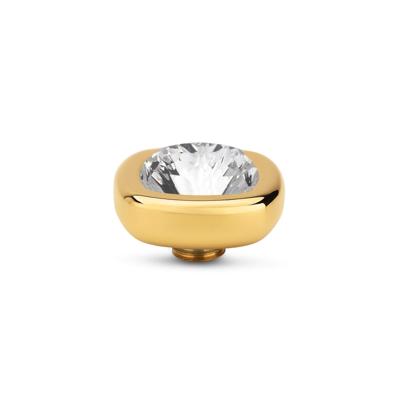 Melano Vivid Quadrate Steentje Crystal Goud