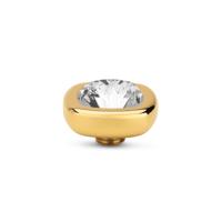 Melano Vivid Quadrate Steentje Crystal Goud