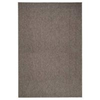 Tapeso Laagpolig vloerkleed Lush - taupe|lichtgrijs - 80x200 cm