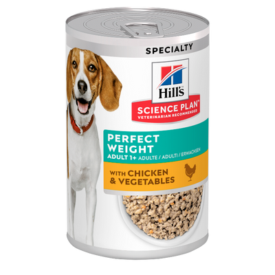 Hill&apos;s Science Plan Adult Perfect Weight Hondenvoer met Kip & Groenten natvoer 363 gram