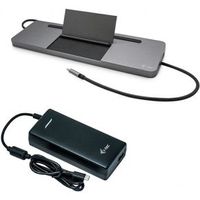 I-tec Metal USB-C Ergonomic 4K 3x Display Docking Station with Power Delivery 85 W + Universal Charg - thumbnail