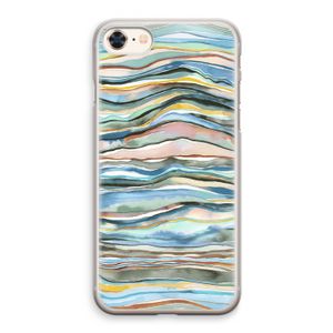 Watercolor Agate: iPhone 8 Transparant Hoesje