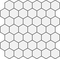 Mozaïek tegels Domus Bianco 5x5 - Hexagon Wand en vloer Geglazuurde Porseleinen Steengoed