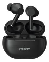 STREETZ TWS-117 In Ear headset Bluetooth Stereo Zwart Headset, Oplaadbox, Volumeregeling, Touchbesturing
