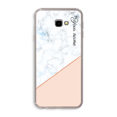 Marmer in stijl: Samsung Galaxy J4 Plus Transparant Hoesje