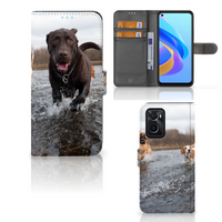 OPPO A76 | A96 Telefoonhoesje met Pasjes Honden Labrador - thumbnail