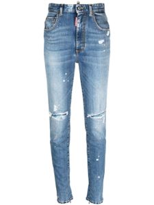 DSQUARED2 jean skinny à taille haute - Bleu