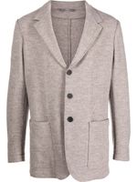 Canali blazer en laine à simple boutonnage - Gris - thumbnail