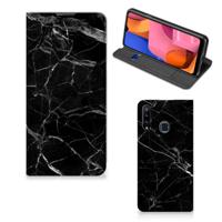 Samsung Galaxy A20s | Standcase | Marmer Zwart - Origineel Cadeau Vader