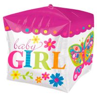 Cubez ballon Baby Girl - thumbnail