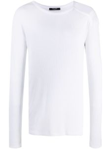 Balmain t-shirt à découpes - Blanc