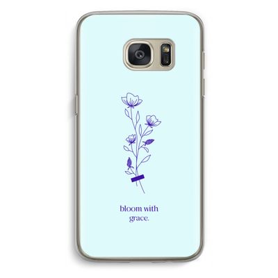 Bloom with grace: Samsung Galaxy S7 Transparant Hoesje