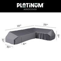 Platinum Aerocover platform loungesethoes 325x255 cm - Rechts Platinum Aerocover platform loungesethoes 325x255 cm - Rechts
