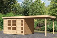 Woodfeeling | Tuinhuis Kerko 5 met Overkapping 2,8 | Onbehandeld