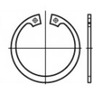 TOOLCRAFT TO-5381514 Zekeringsringen 50 mm DIN 472 Verenstaal 100 stuk(s)