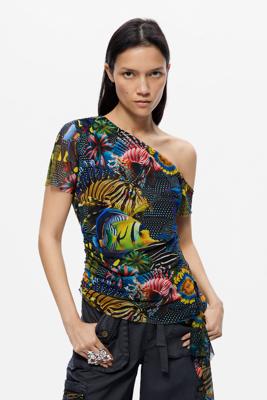 Asymmetrisch Lacorix T-shirt - BLACK - XL