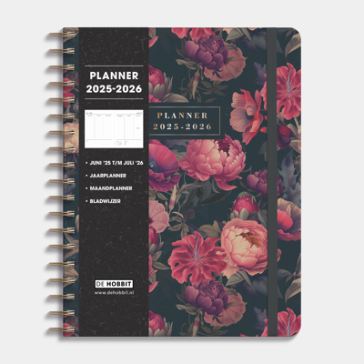 A4 Planner 2025 - 2026 Bloemen Klassiek