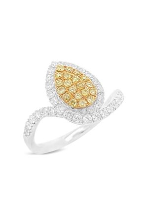 HYT Jewelry bague en platine pavée de diamants - Or