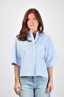 Academia blouse Lara 1069-645 light blue striped Academia blouse Lara 1069-645 light blue striped