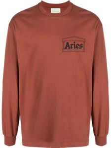 Aries sweat à logo imprimé - Rouge