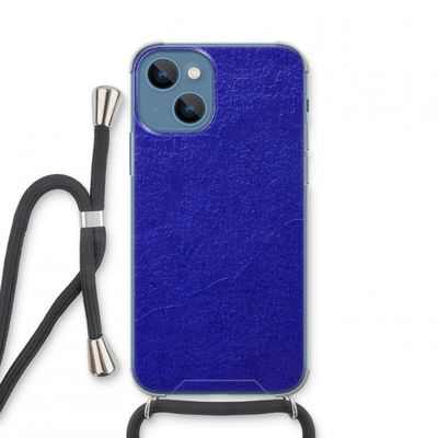 Majorelle Blue: iPhone 13 mini Transparant Hoesje met koord