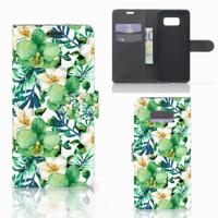 Samsung Galaxy S8 Plus Hoesje Orchidee Groen