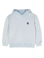 Calvin Klein Kids hoodie à patch logo - Bleu - thumbnail