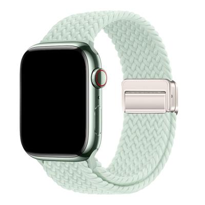 Apple Watch Bandje Zyra - Nylon - Mintgroen - 44, 45, 46 & 49mm Apple Watch Bandje Zyra - Nylon - Mintgroen - 44, 45, 46 & 49mm