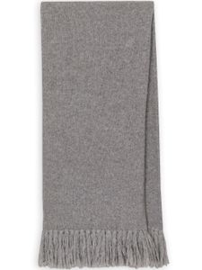 Dolce & Gabbana fringed knitted scarf - Gris