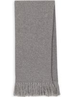 Dolce & Gabbana fringed knitted scarf - Gris - thumbnail