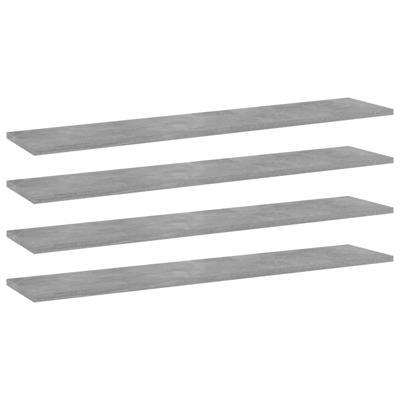 Wandschappen 4 st 100x20x1,5 cm bewerkt hout betongrijs Wandschappen 4 st 100x20x1,5 cm bewerkt hout betongrijs
