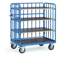 Fetra Hauptartikel 18212-1 Etagewagen Staal Poedercoating Laadvermogen (max.): 1200 kg Stralend blauw (RAL 5007) - thumbnail