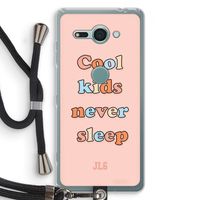 Cool Kids Never Sleep: Sony Xperia XZ2 Compact Transparant Hoesje met koord