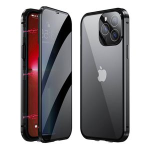 Basey iPhone 13 Mini Hoesje Magnetisch Back Cover Case - iPhone 13 Mini Hoes 360 graden Bescherming Case - Zwart