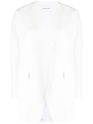 Fabiana Filippi blazer croisé à col v - Blanc