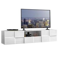 Tv-meubel Dama 181 cm breed hoogglans wit