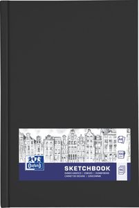 Oxford "Sketchbook" dummyboek, 96 vel, 100 g/m², ft A6, zwart