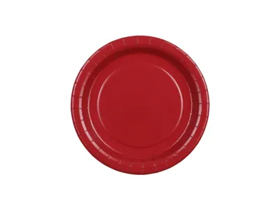 Bordjes Donkerrood 18cm (6st)