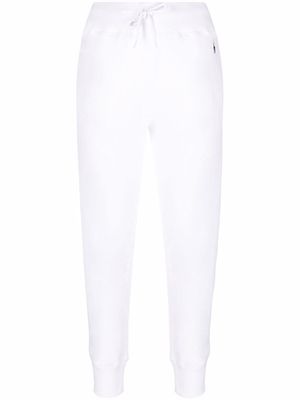 Polo Ralph Lauren pantalon de jogging à logo brodé - Blanc