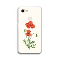 Red poppy: Google Pixel 3 XL Transparant Hoesje