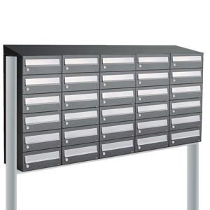 Allux Hive Set 5-Breed, 6-Hoog Met Dak Op Statief Antraciet - 40030065_5x6ds