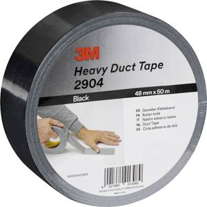 3M 2904D4850B Textieltape 3M 2904 Zwart (l x b) 50 m x 48 mm 1 stuk(s)