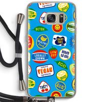 Fruitsticker: Samsung Galaxy S7 Transparant Hoesje met koord