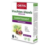 Ortis Darm Vruchten & Vezels Regular 30Tabletten