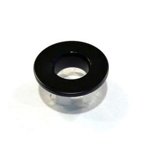 Best-Design "Nero" Messing-Mat-Zwart Inzet/Overloop Ring (open) tbv.Wastafel/Kom