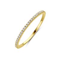 14k Geelgouden Ring met Diamant 0.11ct H SI 14k Geelgouden Ring met Diamant 0.11ct H SI