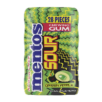 Mentos kauwgom sour green apple (10x 28 stuks)